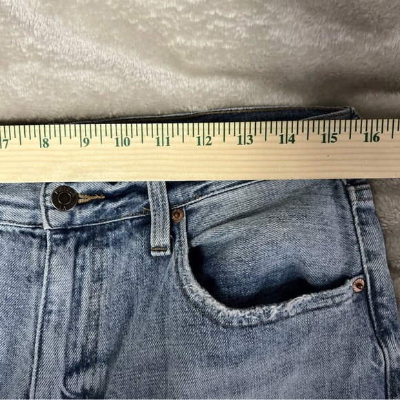 Pistola Presley HIGH-RISE Distressed Straight Leg Jeans Womens Size 30 crop - Picture 8 of 11